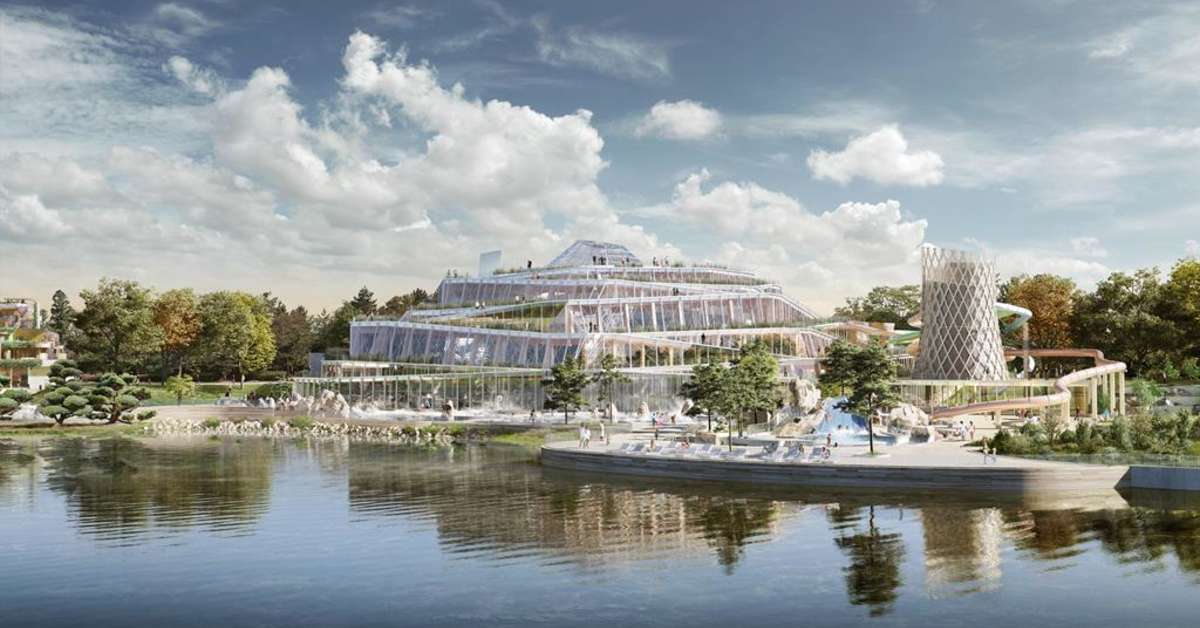 Een foto van de buitenkant van Center Parcs Villages Nature Paris