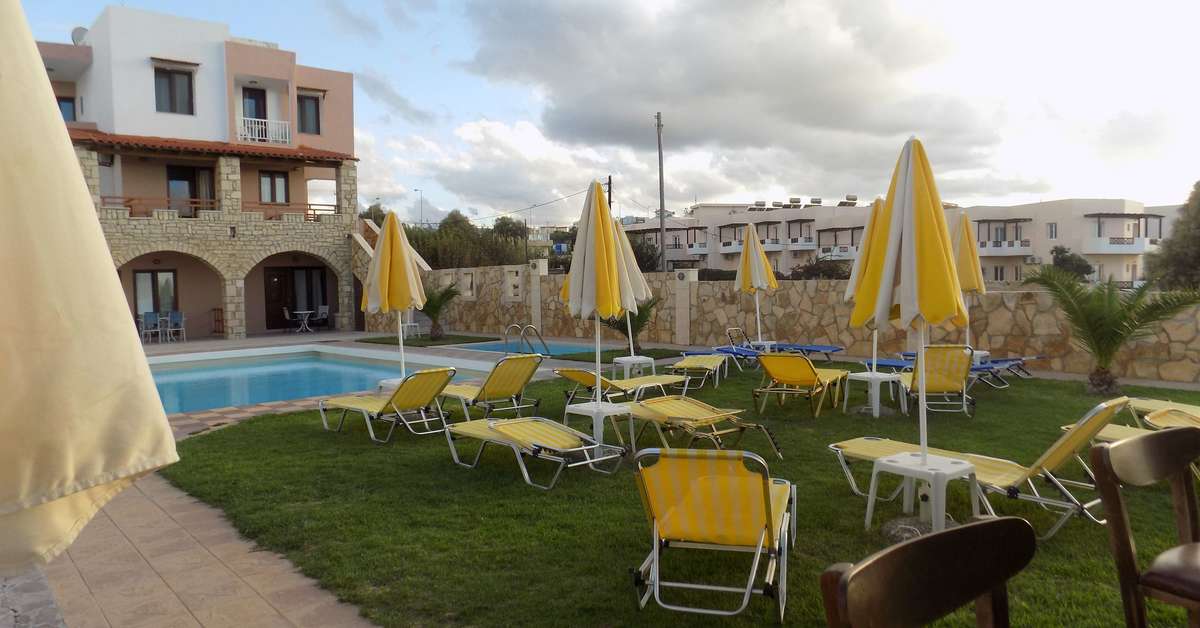 Een foto van een overzicht van Hotel Ekavi Beach