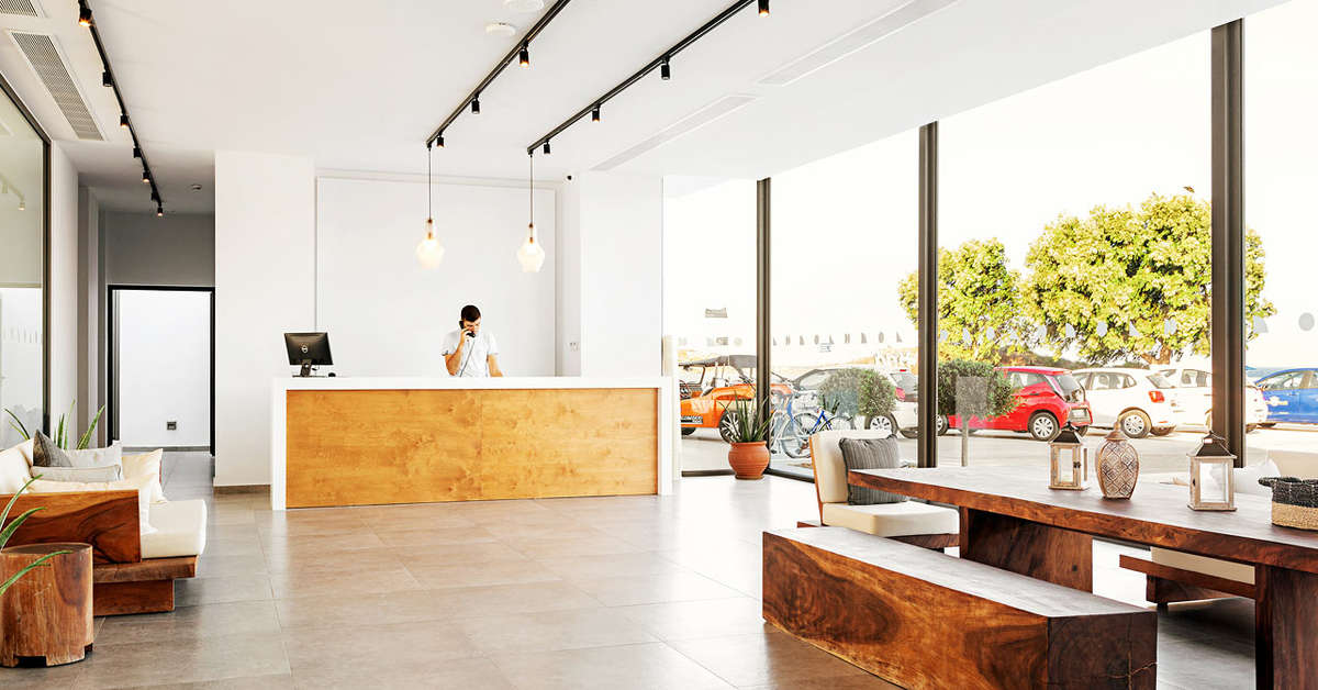 Een foto van het interieur van Pearl Beach Hotel