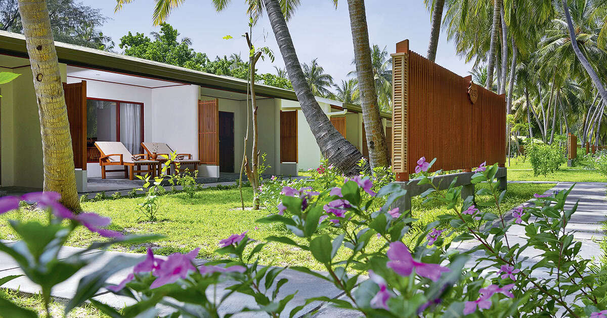 Een foto van de buitenkant van Villa Park Sun Island