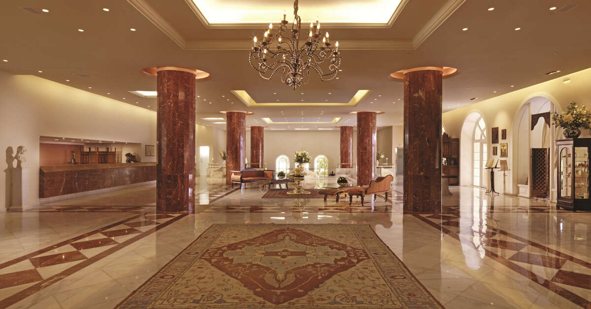Een foto van het interieur van Out of the Blue Capsis Elite Resort