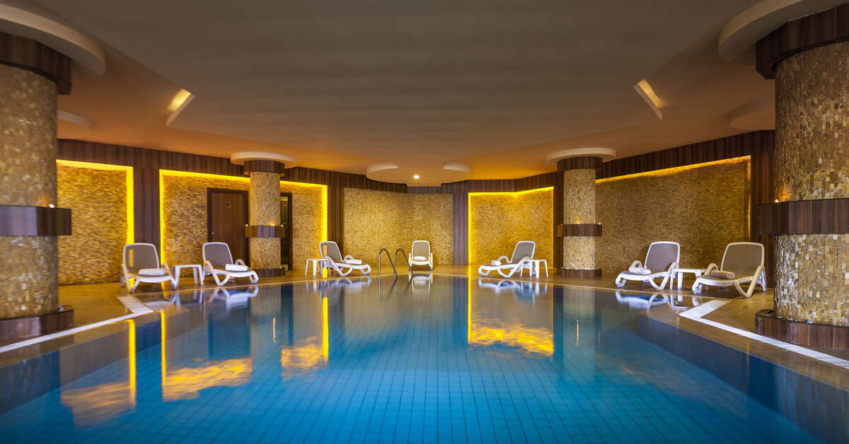 Ein Foto vom Pool im Club Hotel Turan Prince World
