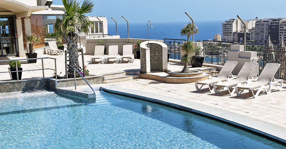 Ein Foto vom Pool im Malta Marriott Hotel & Spa
