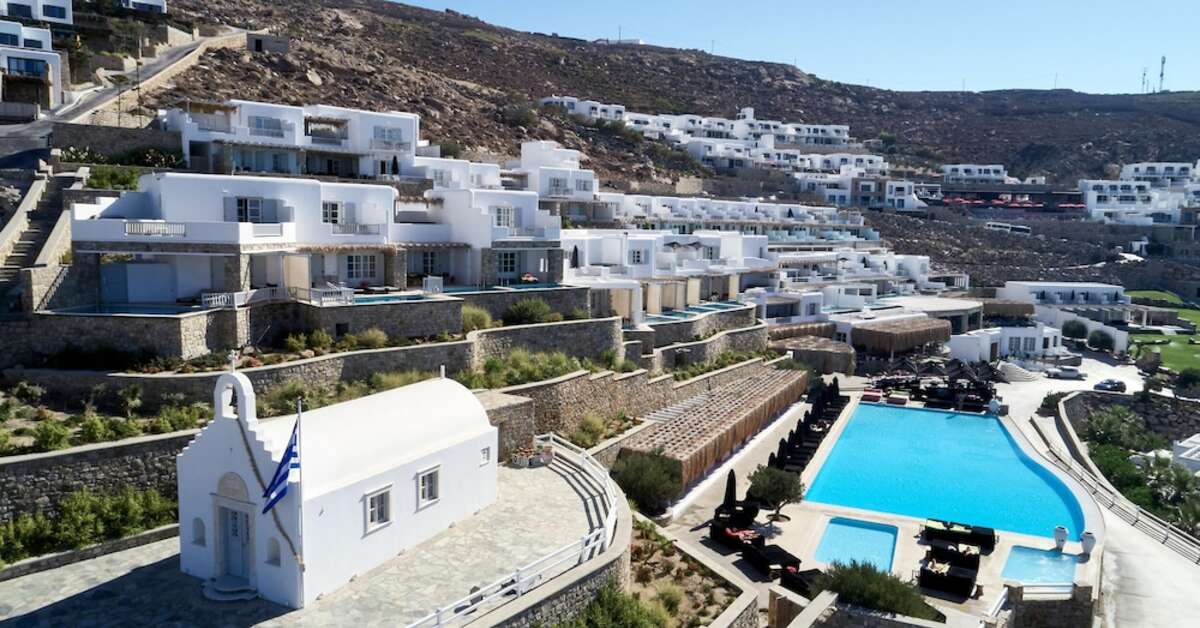 Een foto van het zwembad bij Myconian Villa Collection