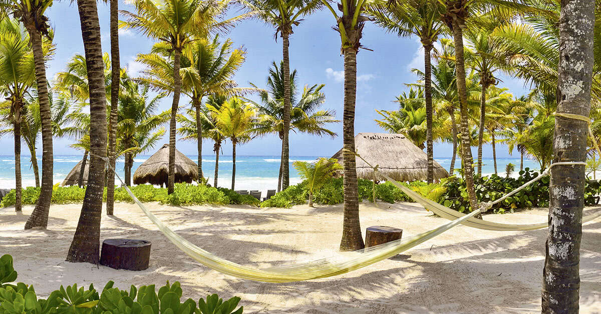 Een foto van het strand bij Catalonia Royal Tulum