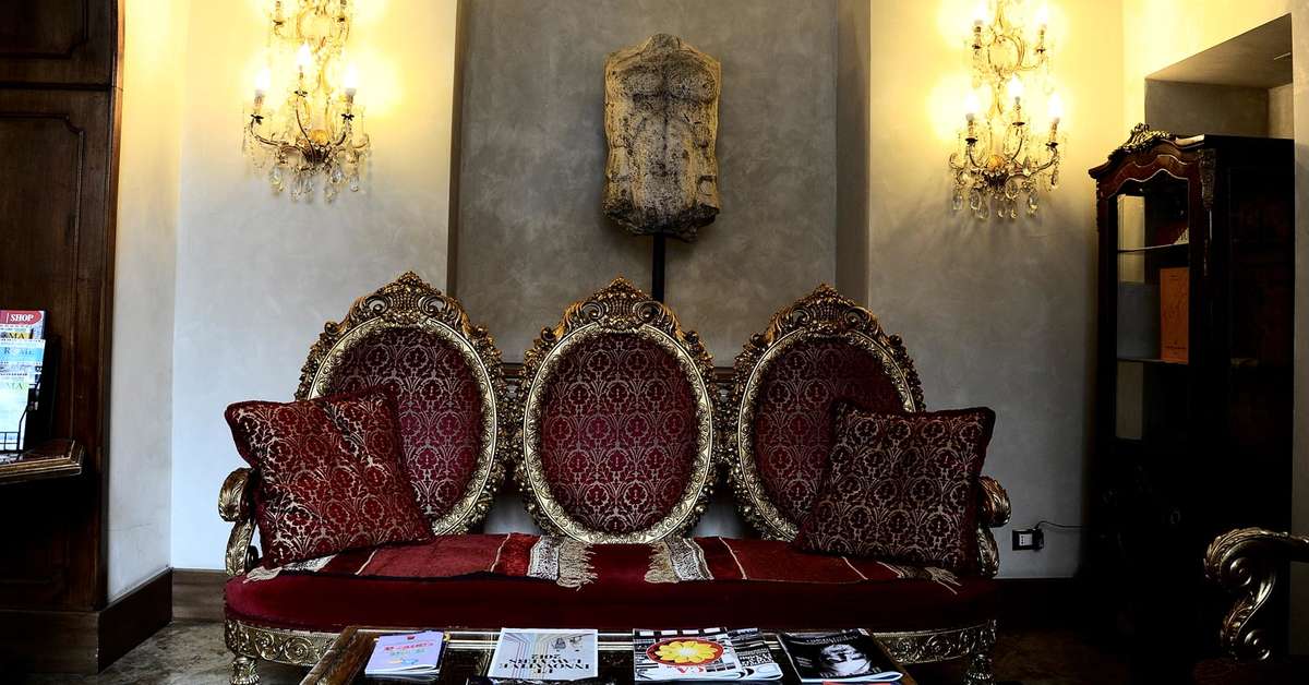 Een foto van het interieur van Hotel Romanico Palace