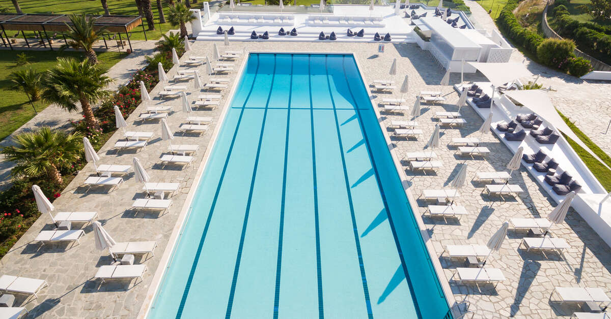 Ein Foto vom Pool im Kassandra Palace Hotel & Spa