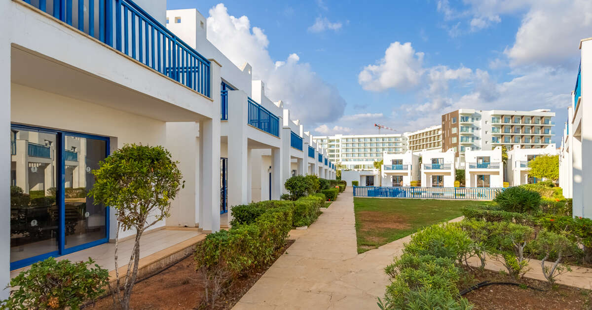 Ein Foto von der Außenansicht des MarisMare Apartments