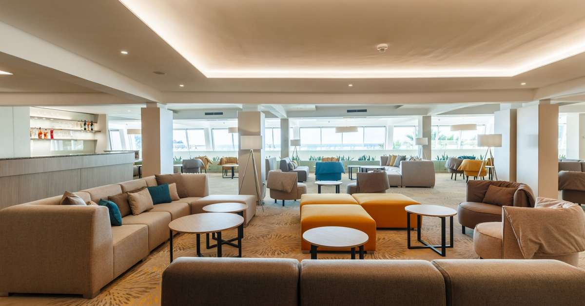 Een foto van het interieur van Hotel Plavi Plava Laguna
