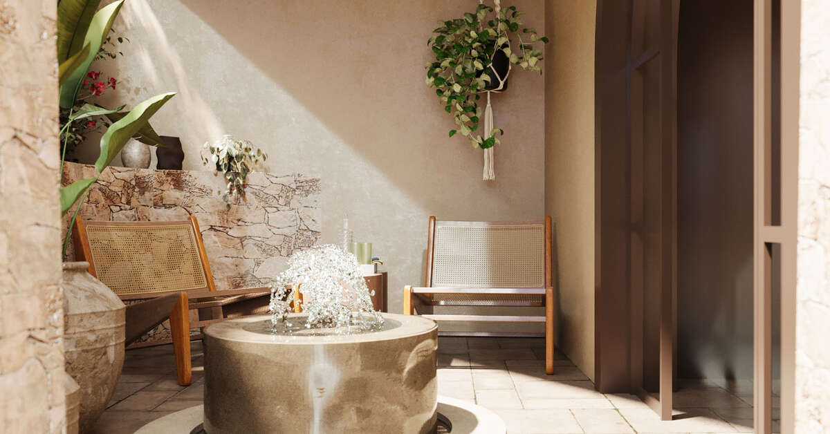 Een foto van het interieur van Momi Slow Living Hotel