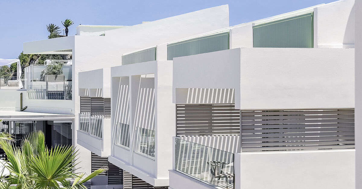 Een foto van de buitenkant van Aloe Boutique & Suites