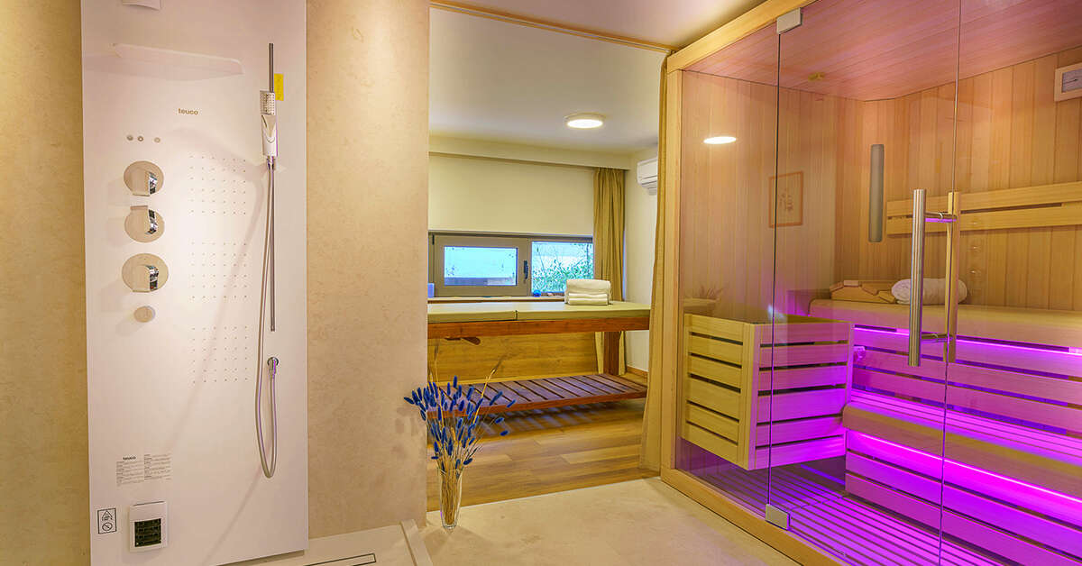 Ein Foto von den Einrichtungen im Kyma Suites Beach Hotel