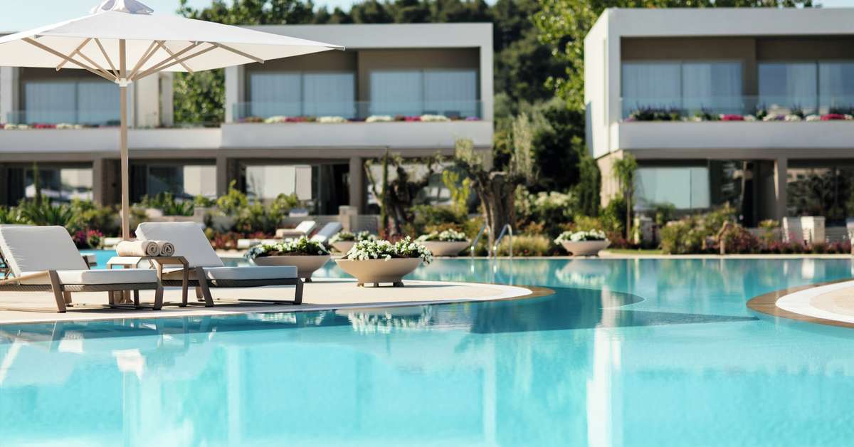 Ein Foto vom Pool im Sani Dunes Hotel