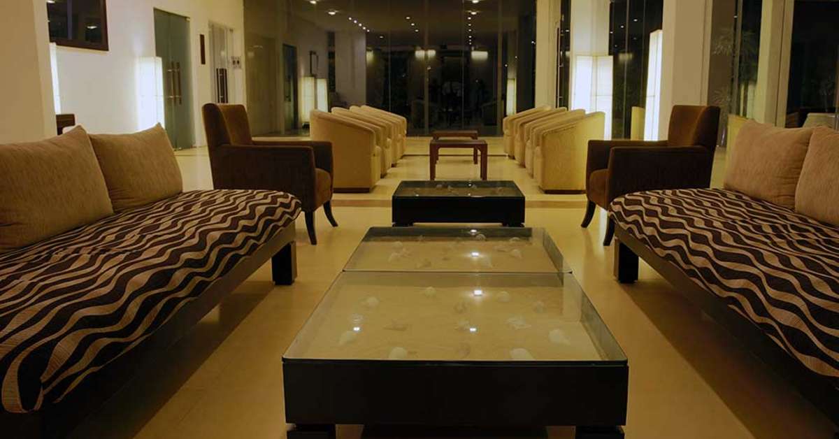 Een foto van het interieur van Pegasus Reef Hotel
