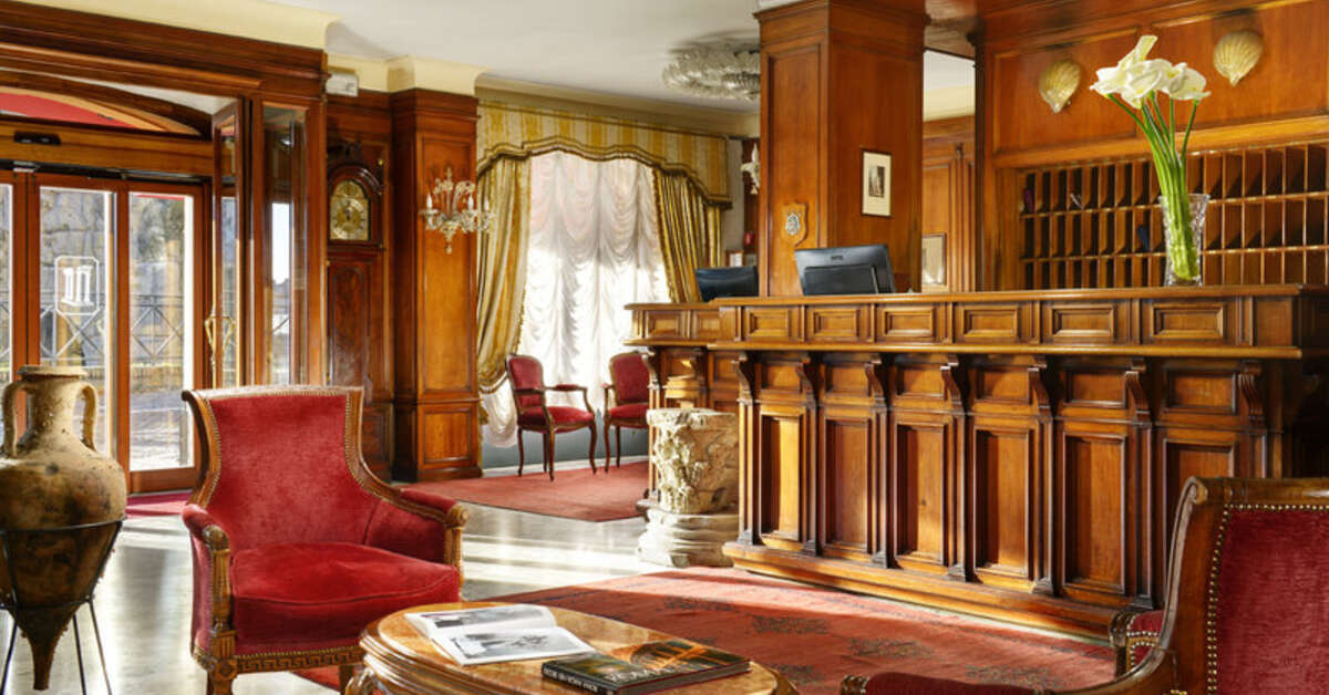 Een foto van het interieur van Hotel Forum
