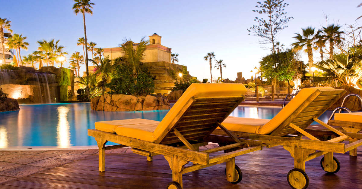 Ein Foto vom Pool im Hotel Europe Villa Cortes