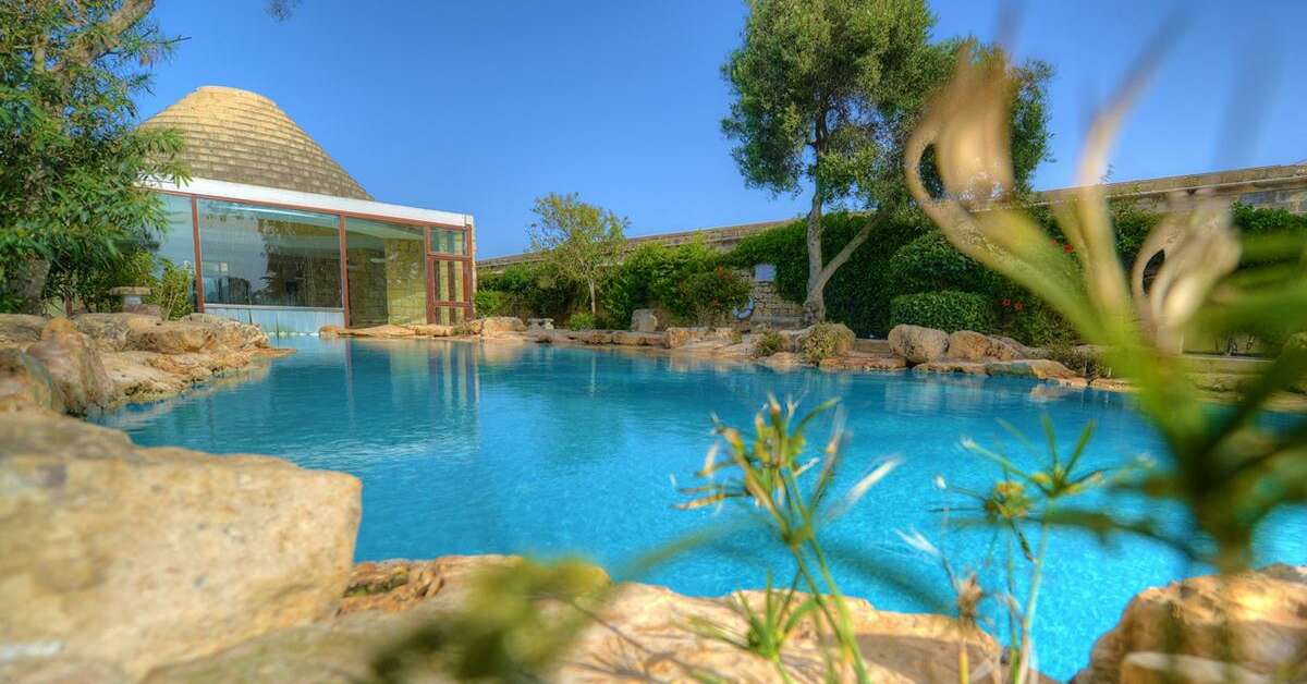 Een foto van het zwembad bij Hotel Ta' Cenc & Spa