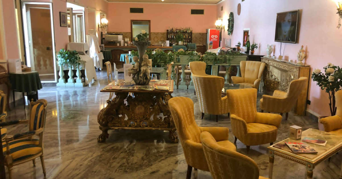Een foto van het interieur van Taormina Park Hotel