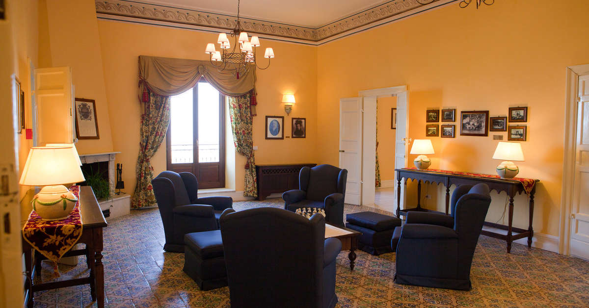 Een foto van het interieur van Baglio Oneto dei Principi di San Lorenzo Resort & Wines
