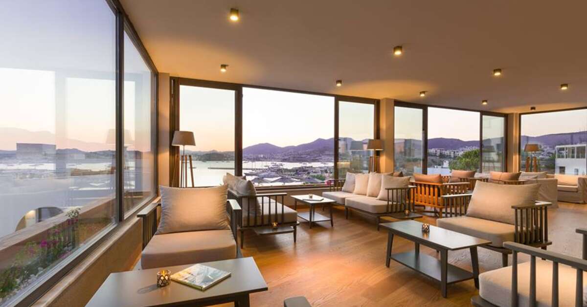 Een foto van het interieur van Senses Hotel Bodrum