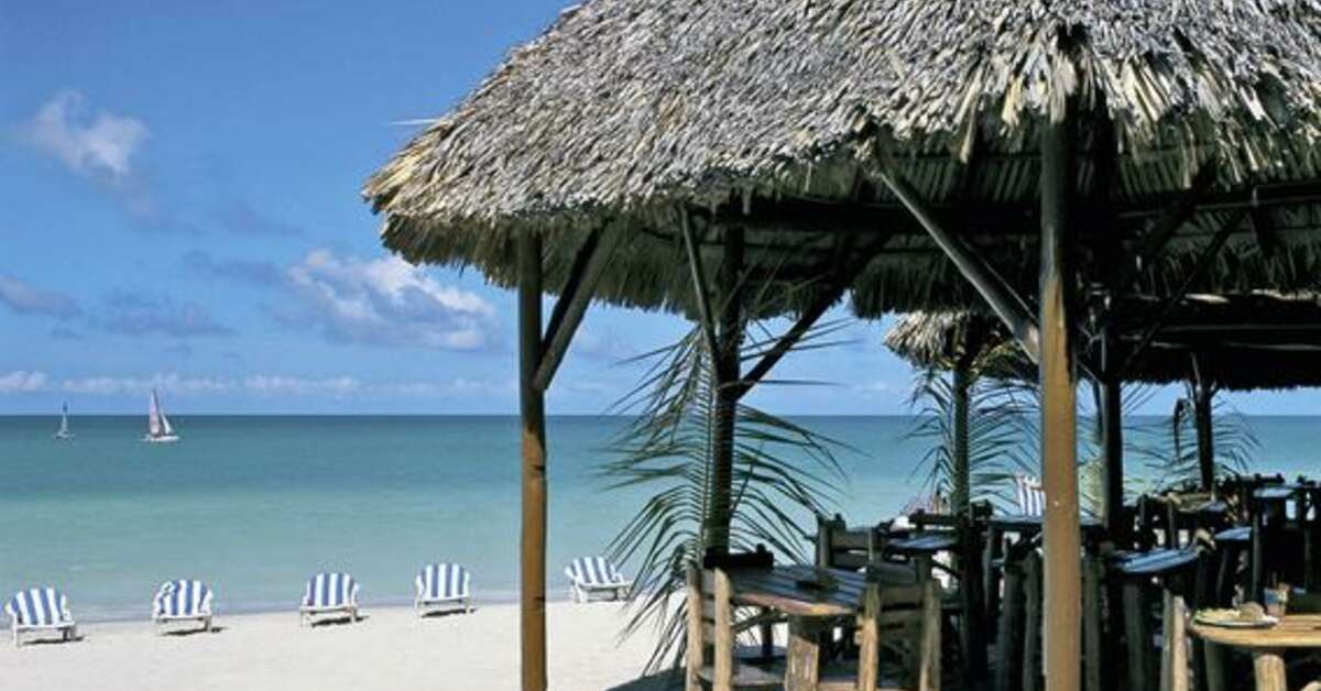 Ein Foto vom Strand beim Hotel Sol Palmeras