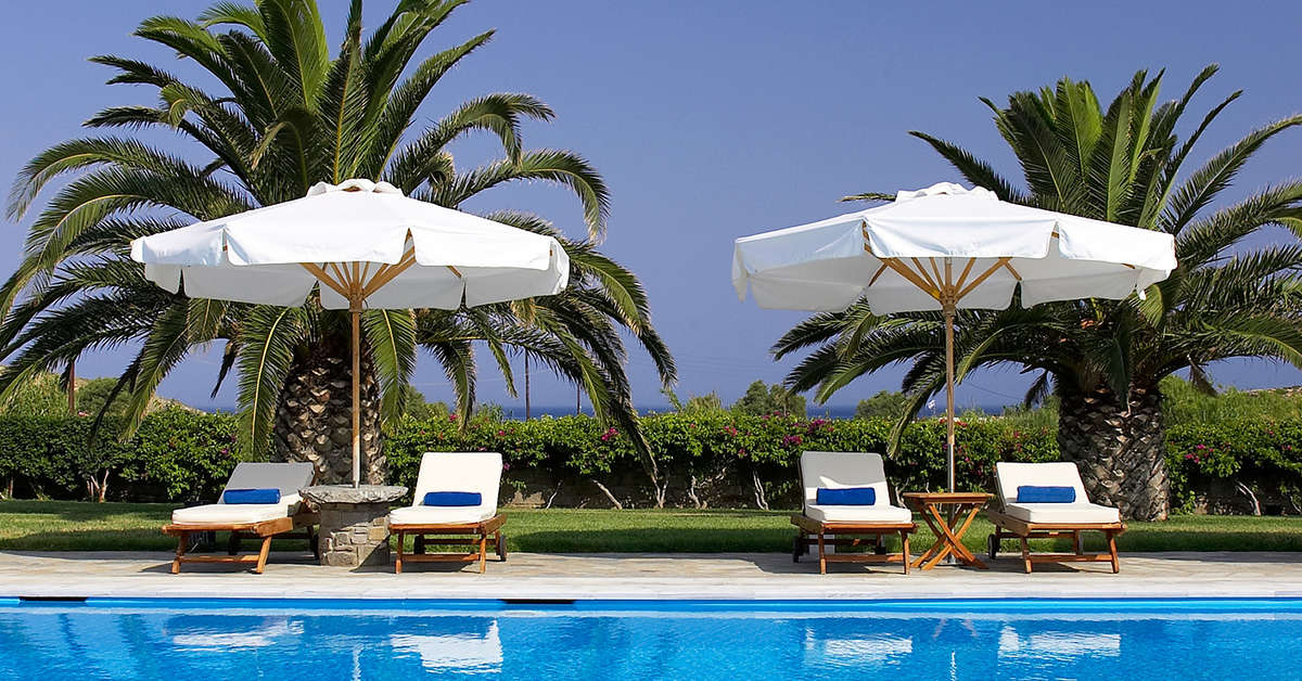 Een foto van het zwembad bij Yria Boutique Hotel & Spa