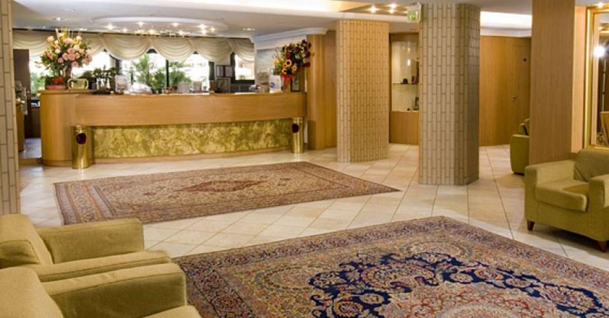 Een foto van het interieur van Club Hotel Dante