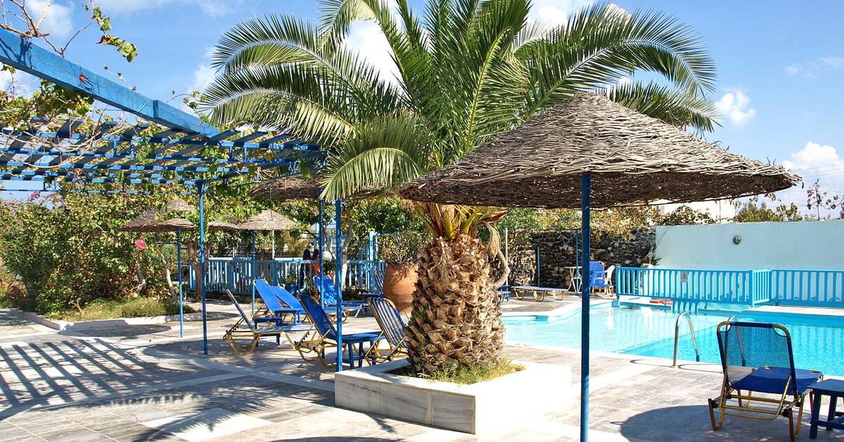 Een foto van het terras bij Hotel Rivari