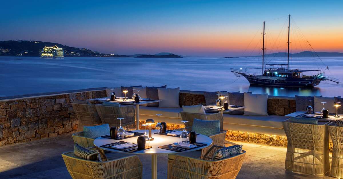 Ein Foto von den Einrichtungen im Mykonos Riviera Hotel & Spa