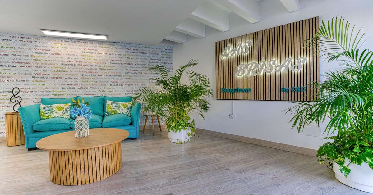 Een foto van het interieur van Bungalows Las Brisas