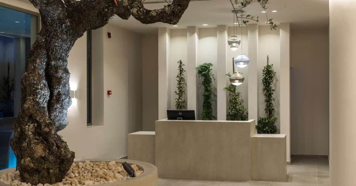 Een foto van het interieur van Tsamis Zante Suites