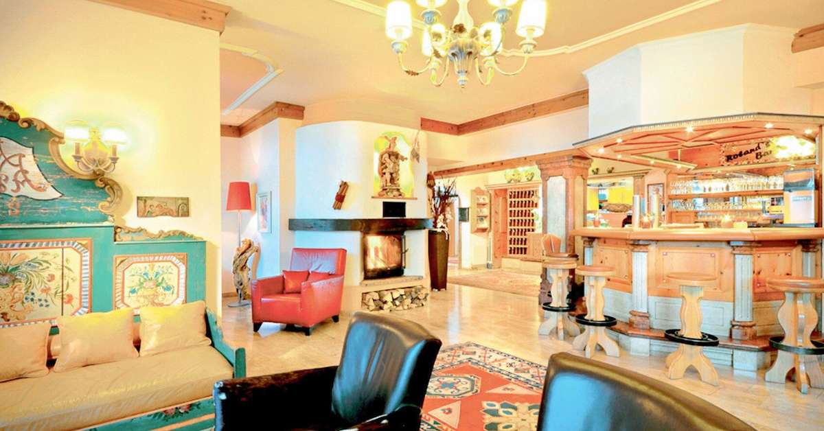 Een foto van het interieur van Hotel Zur Dorfschmiede
