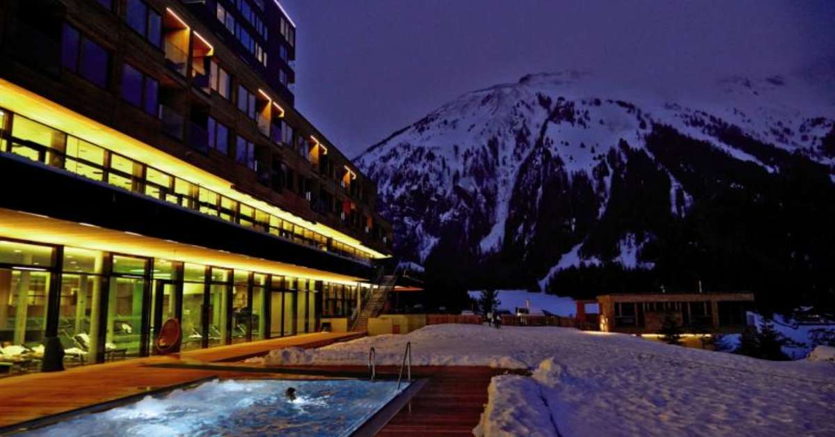 Ein Foto vom Pool im Gradonna Mountain Resort