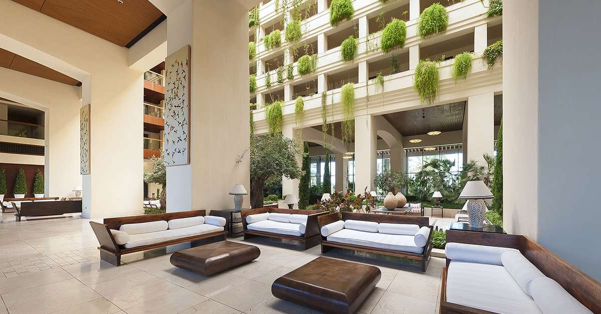 Een foto van het interieur van Puerto Antilla Grand Hotel