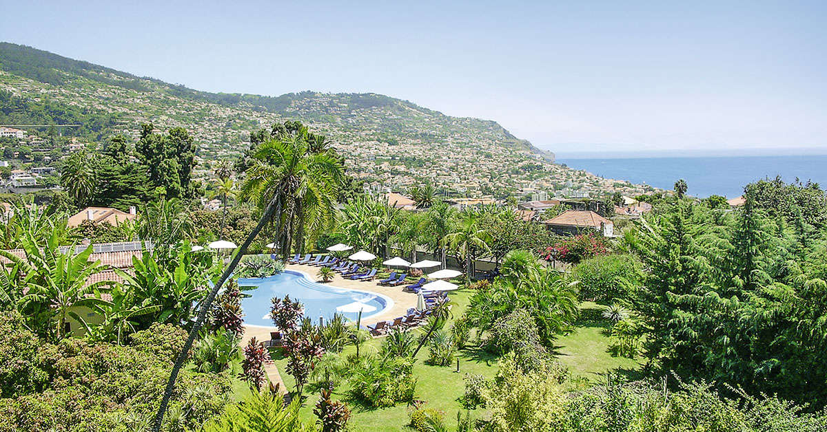 Een foto van het zwembad bij Quinta Jardins do Lago