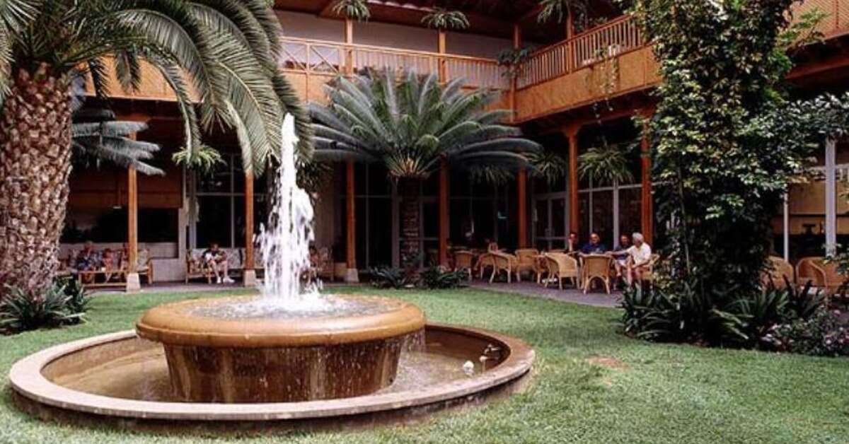 Een foto van het terras bij Catalonia Las Vegas