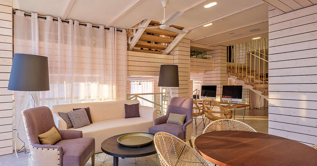 Een foto van het interieur van Barcelo Portinatx