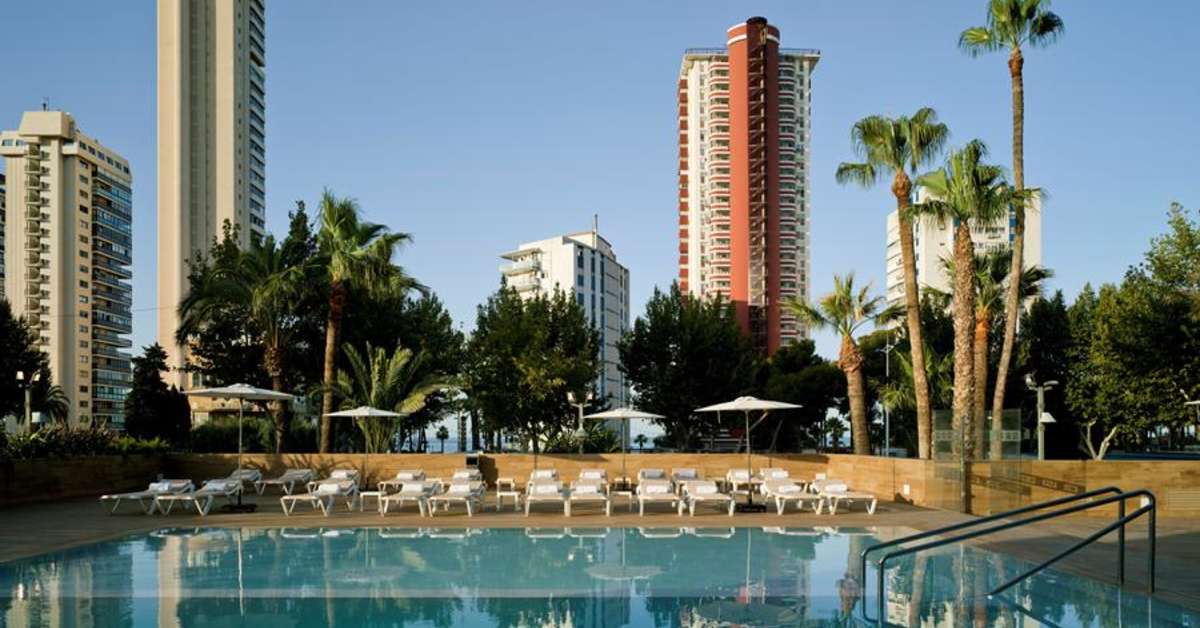 Een foto van het zwembad bij Hotel Don Pancho