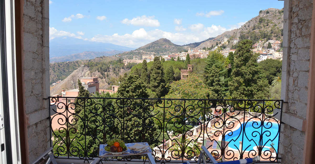 Een foto van het zwembad bij Taormina Park Hotel