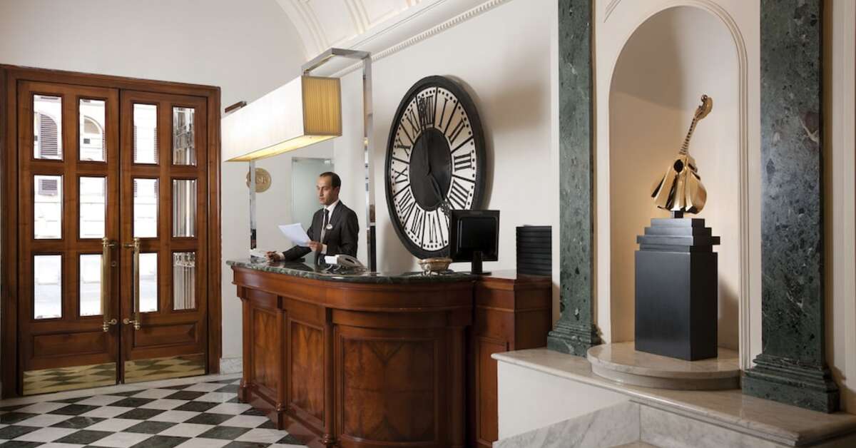 Een foto van het interieur van Hotel Mascagni & Luxury Dependance