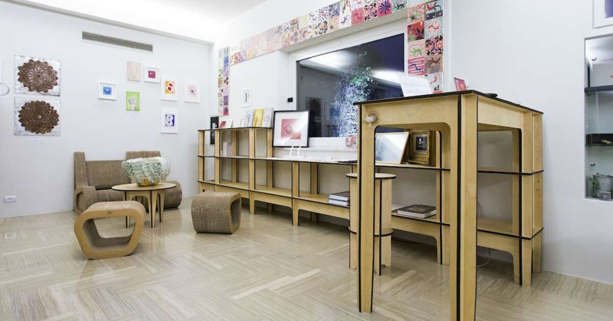 Een foto van het interieur van Art Hotel Gran Paradiso