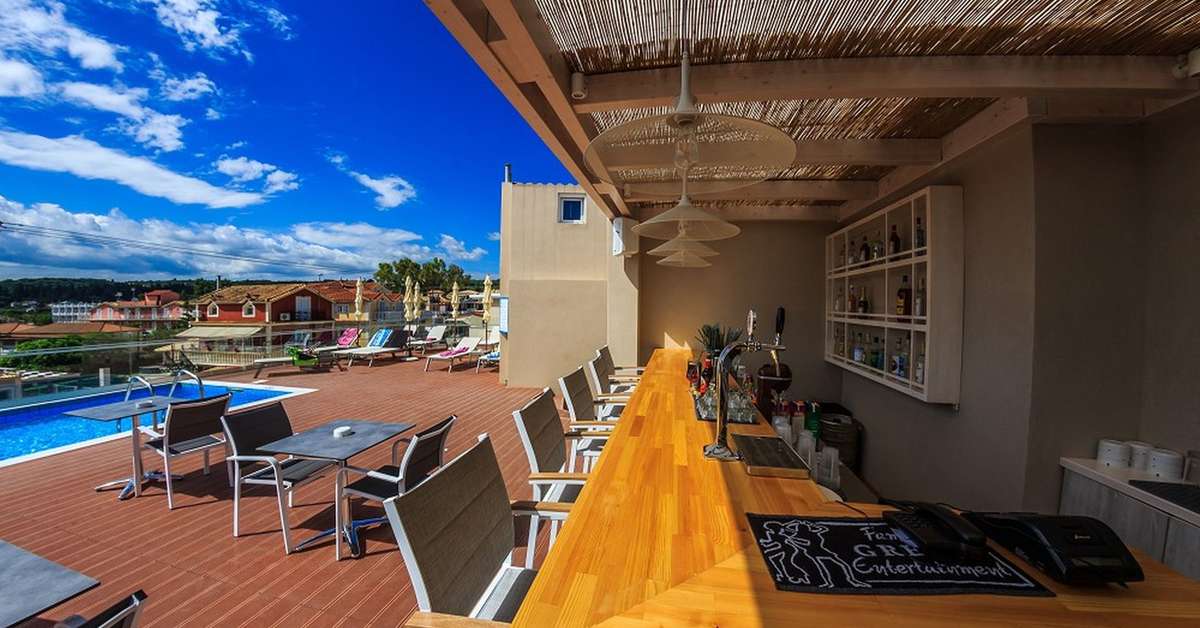 Ein Foto von den Einrichtungen im Porto Planos Beach Hotel