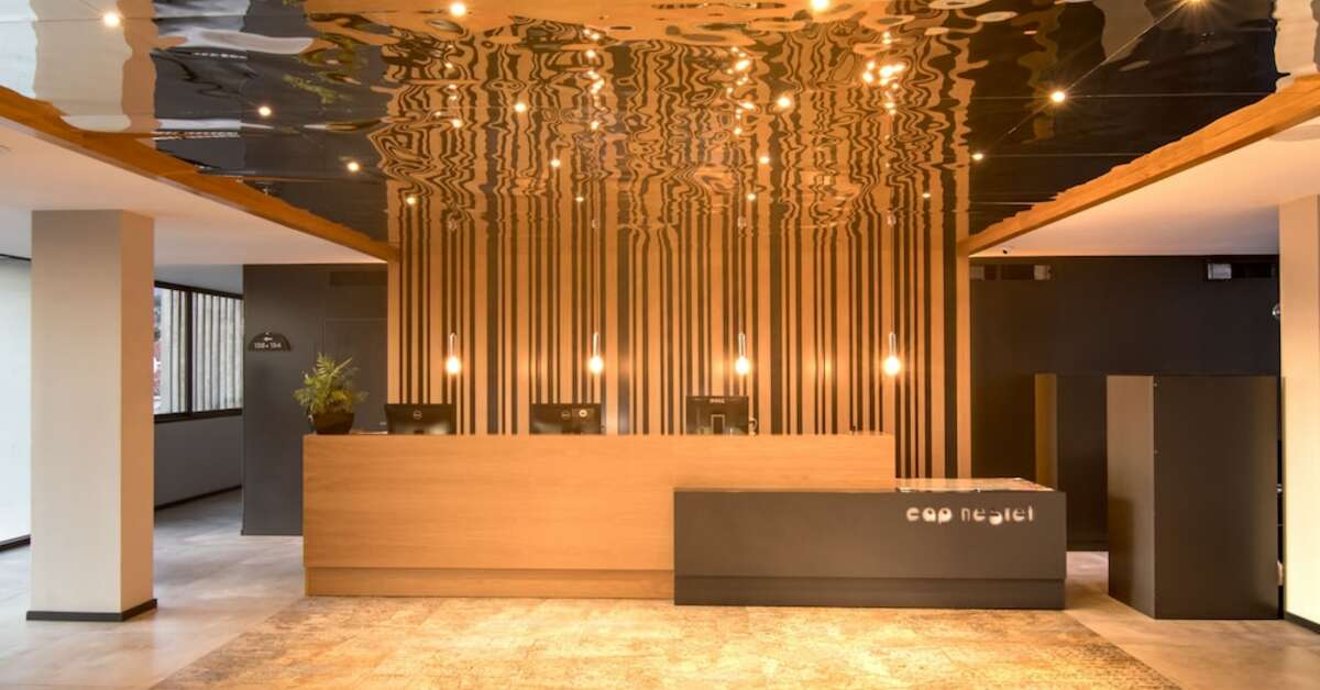 Een foto van het interieur van Hotel Cap Negret