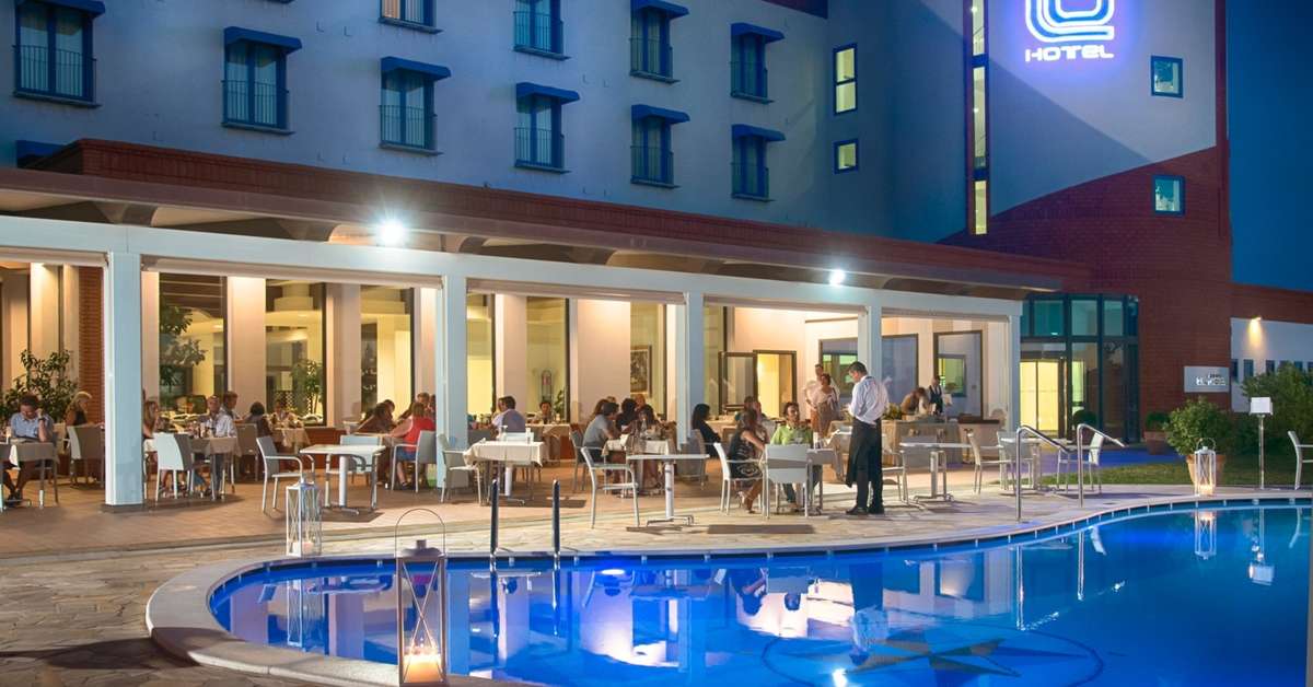 Een foto van het zwembad bij Lu' Hotel Carbonia