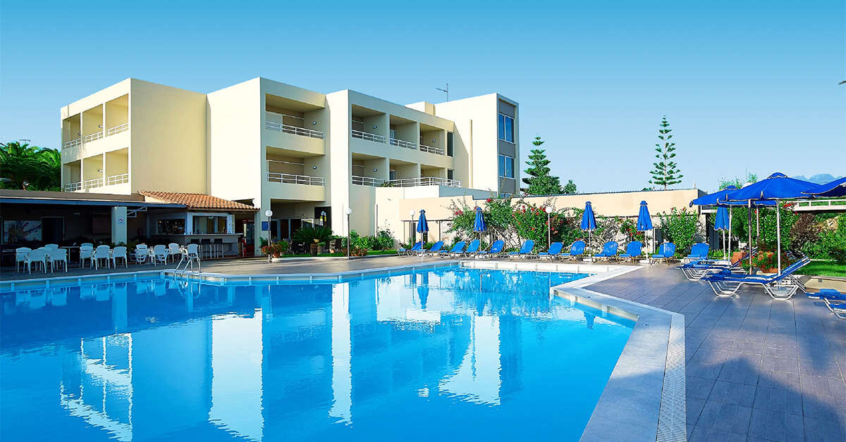Een foto van het zwembad bij Eleftheria Hotel