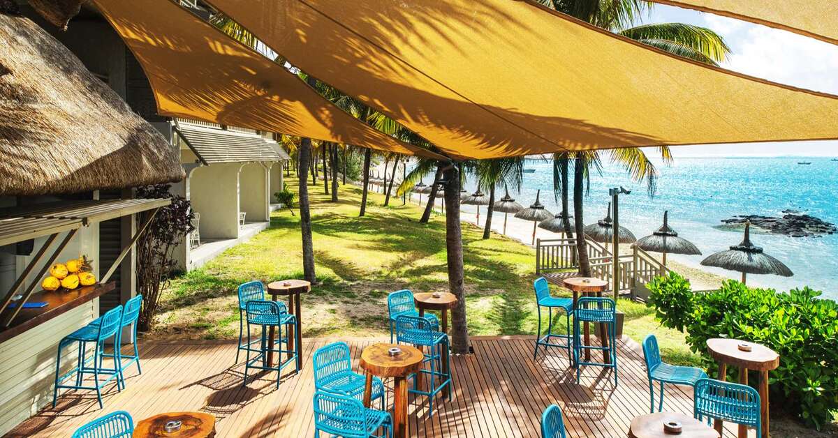 Een foto van het terras bij Solana Beach