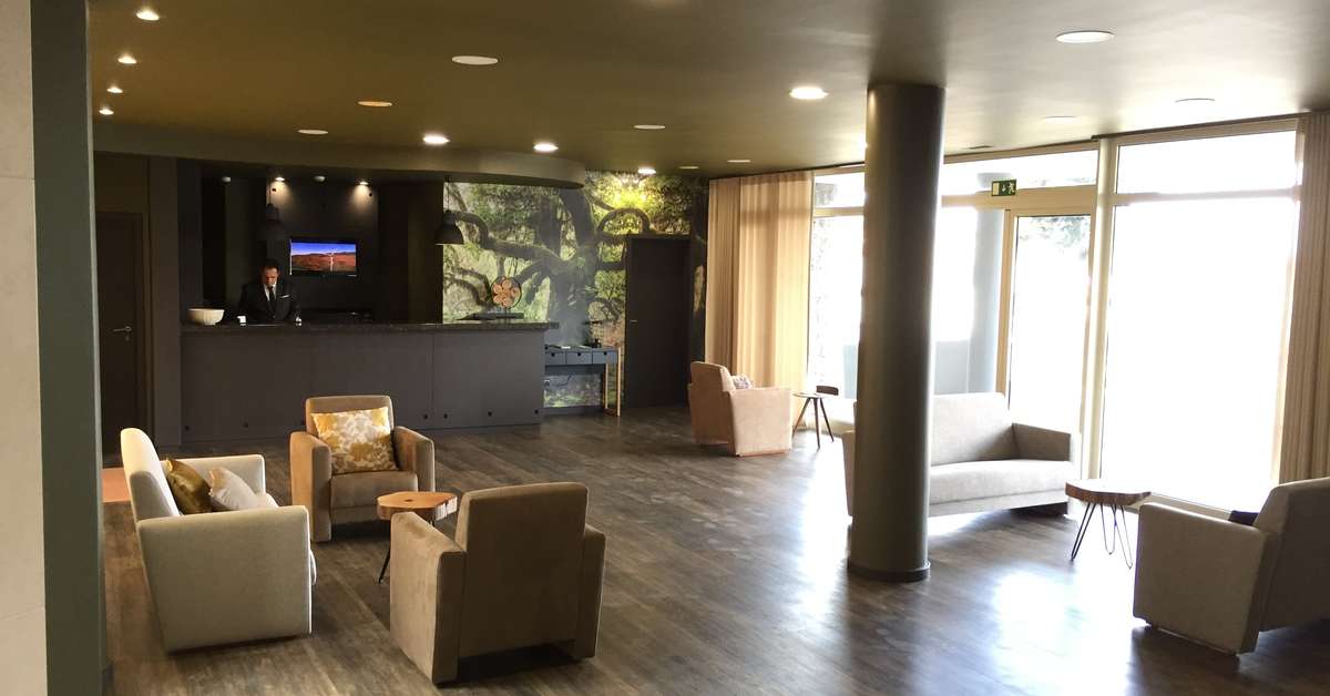 Een foto van het interieur van Hotel Euromoniz
