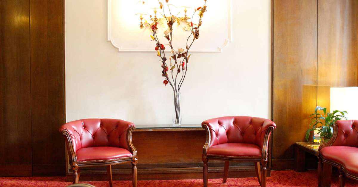 Een foto van het interieur van The Cross Hotel