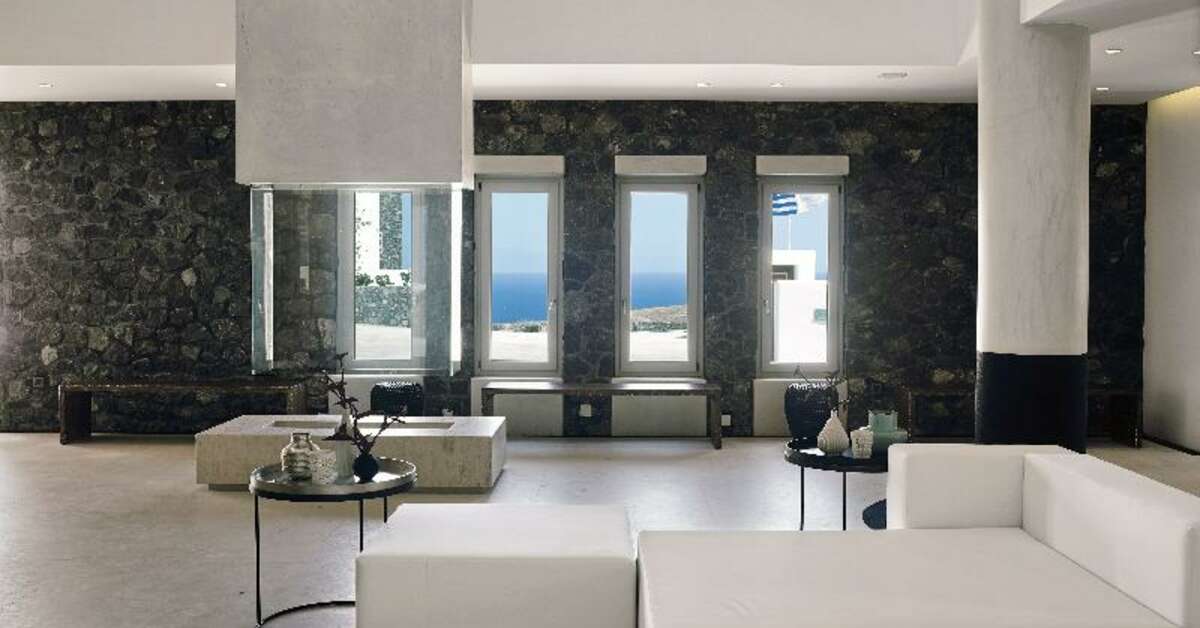 Een foto van het interieur van Santo Maris Oia Luxury Suites & Spa