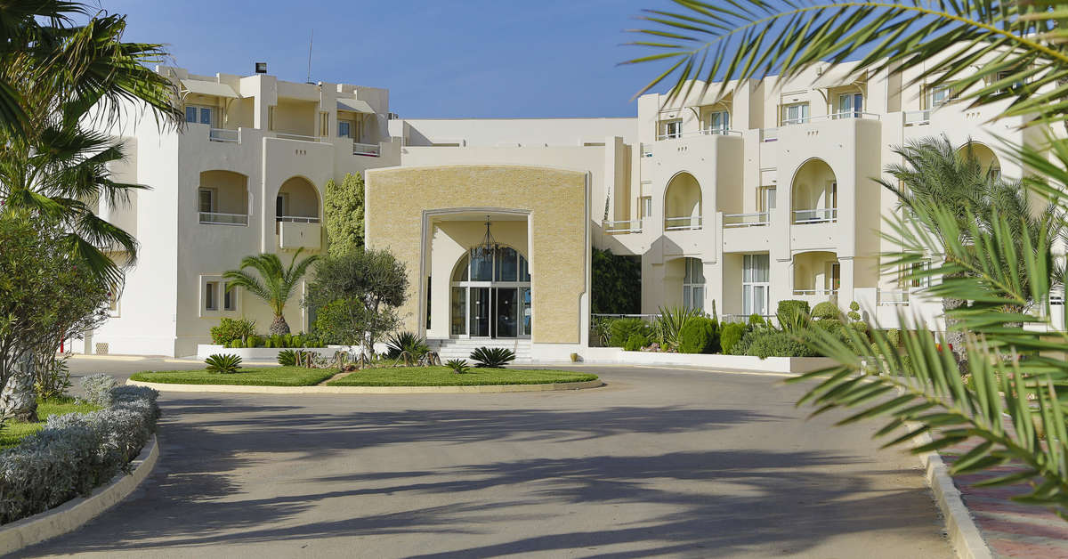 Ein Foto von der Außenansicht des Telemaque Beach & Spa